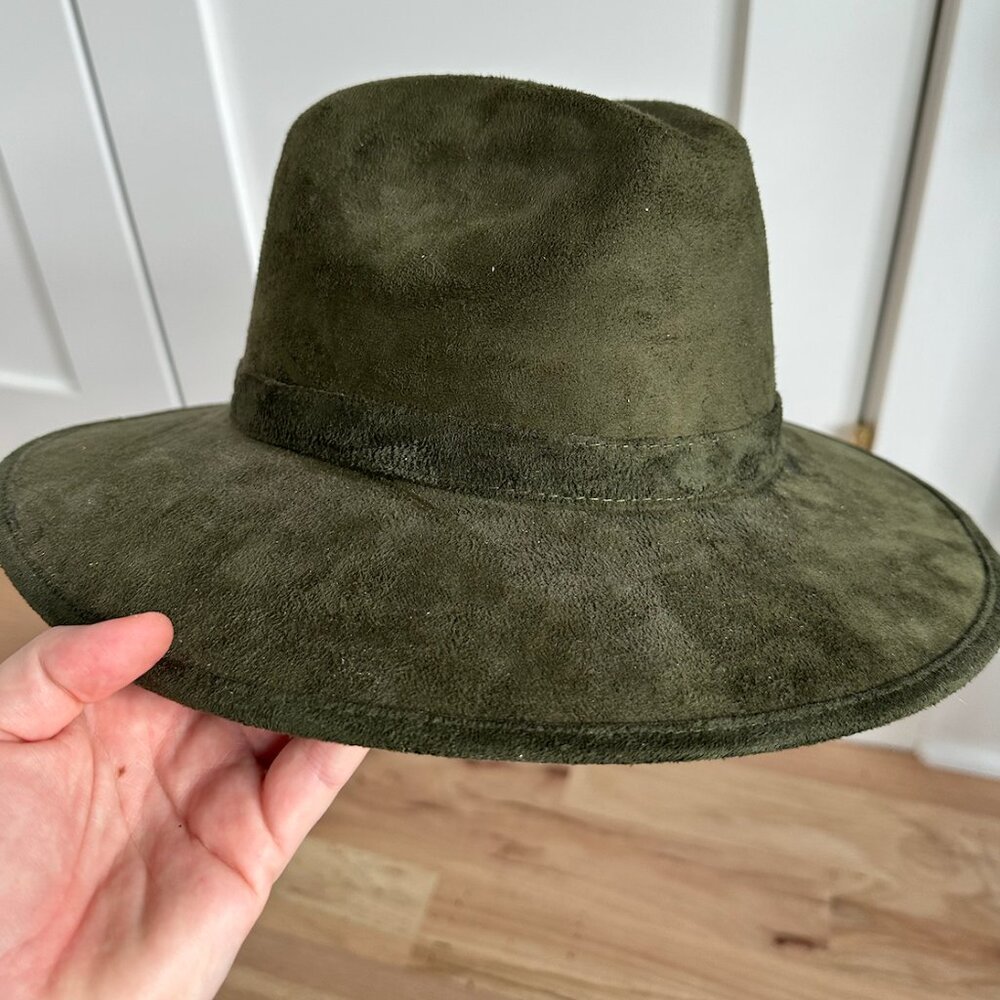 Nicol Felt Hat Size Large Olive Green